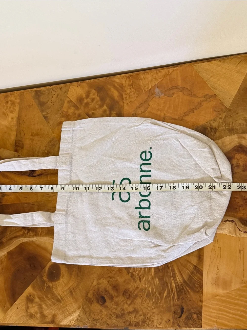 Arbonne Canvas Tote Bag Tan Cotton Fair Trade